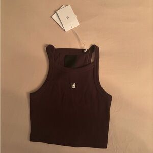 Givenchy Dark Brown Crop Top